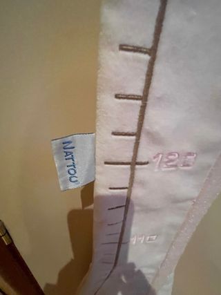 Medidor Altura Infantil Oso Rosa