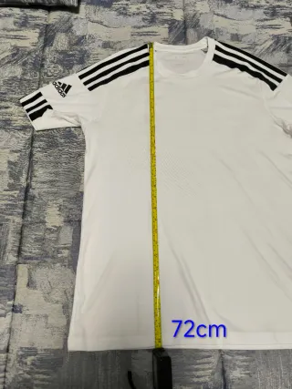 T-shirt Adidas uomo bianca tg. M Poliestere 100%