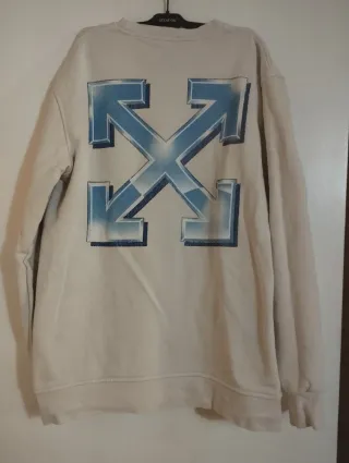 Felpa Off-White Beige Taglia L