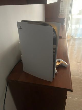 Ps5 Gold y Blanca Casi Nueva