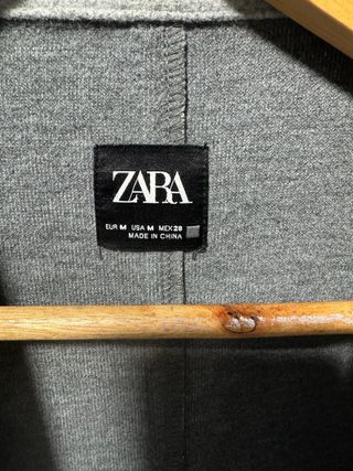Chaqueta Zara Gris Talla M