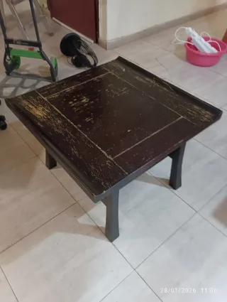 Mesa de centro madera noble estilo oriental