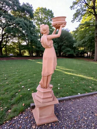 Escultura de jardín de terracota