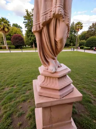 Escultura de jardín de terracota