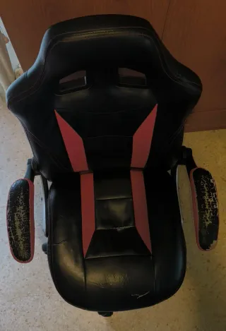 Silla Gaming Negra y Roja