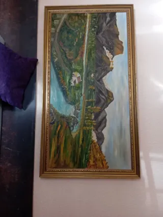 Cuadro al óleo paisaje