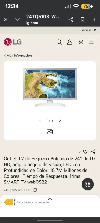 TV LG SMART TV 24 HD LED