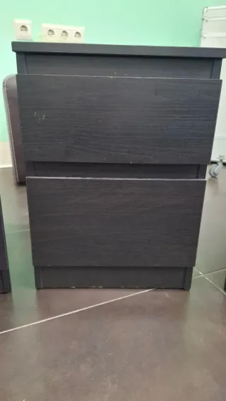 4 Cajones de Noche Madera Negros