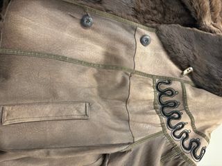 Cappotto in vera pelle marrone perfetto