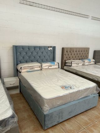 Cama 135x190 moderna + cabecero NUEVA