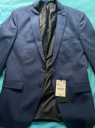 Chaqueta Zara Man Azul Talla S