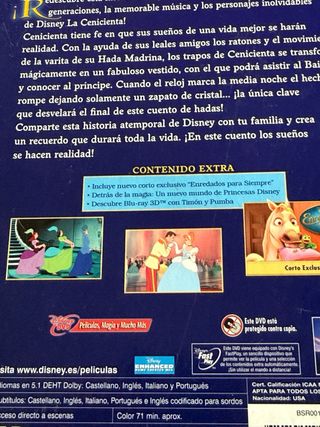 La Cenicienta Edición Diamante DVD y Libro