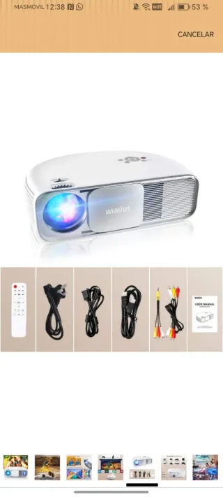 Proyector Wimius Blanco