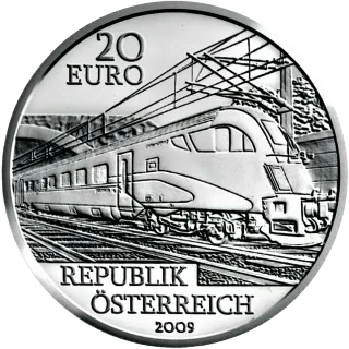 PLATA AUSTRIA 20€ 2009 PROOF