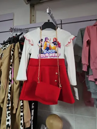 Vestido niña K-Pop con bolso