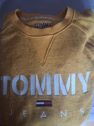 Sudadera Tommy Jeans Hombre Amarilla