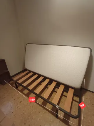 Somier 90x190 cm. (Solo somier).