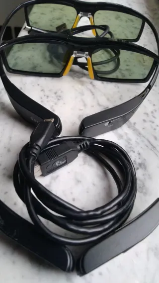 Coppia 3D Attivi Samsung TV_ cavetti USB