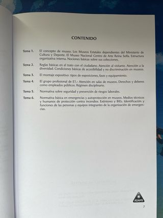 Temario Atención en Salas de Museos E1