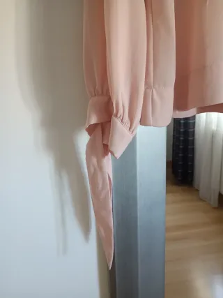 Blusa gasa vaporosa -leer-