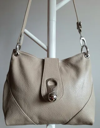 Bolso piel italiano bandolera