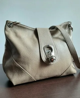 Bolso piel italiano bandolera