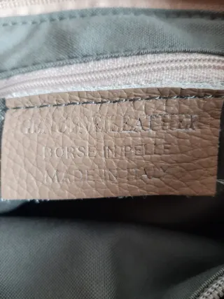 Bolso piel italiano bandolera