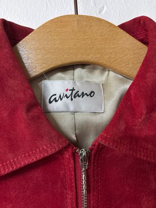 Chaqueta ante rojo Avitano