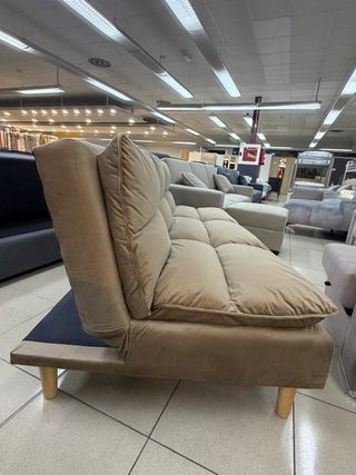 Sofá Cama Gris o Camel Terciopelo