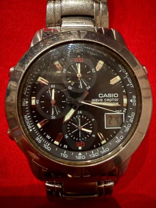 Orologio Casio Wave Ceptor Acciaio Crono