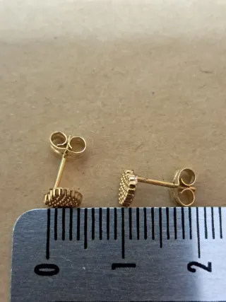 Pendientes Corazón Oro 18k Niña