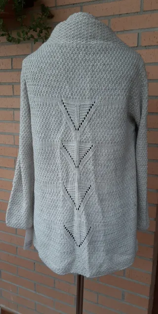 Poncho capa/cardigan, talla única