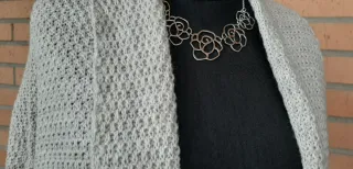 Poncho capa/cardigan, talla única