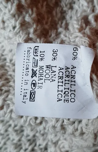 Poncho capa/cardigan, talla única