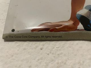 Cartel Aluminio Coca-Cola Vintage Años 40-50