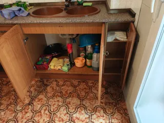 Cocina completa madera en buen estado