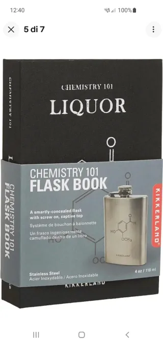 Fiaschetta Kikkerland Chemistry 101 Liquor