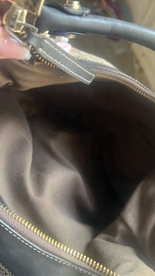 Bolso Grande Gucci Marrón y Beige