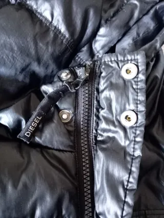 Abrigo plumífero Diesel negro