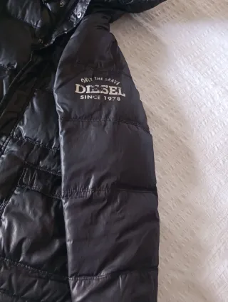 Abrigo plumífero Diesel negro