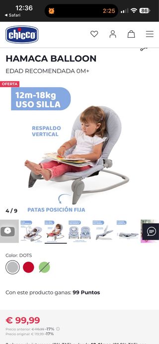 Hamaca Balloon Chicco