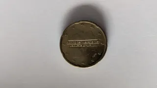 Moneda 20 céntimos Euro Holanda 2016