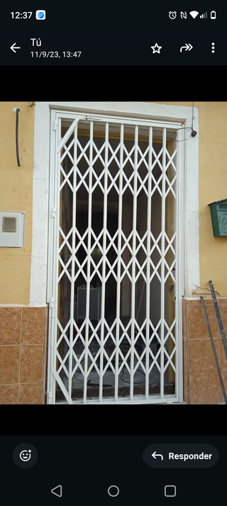 Reja de seguridad para puerta