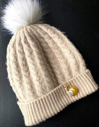 Spilla a forma di lumaca smaltata