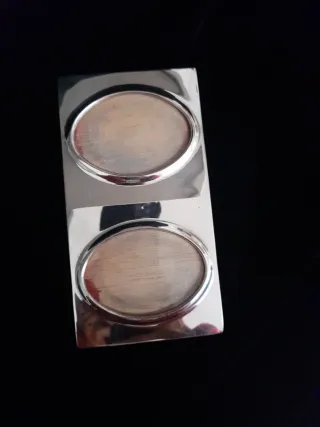 Marco doble plata ley 925