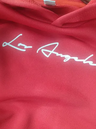 Sudadera roja Los Angeles niño 12 años
