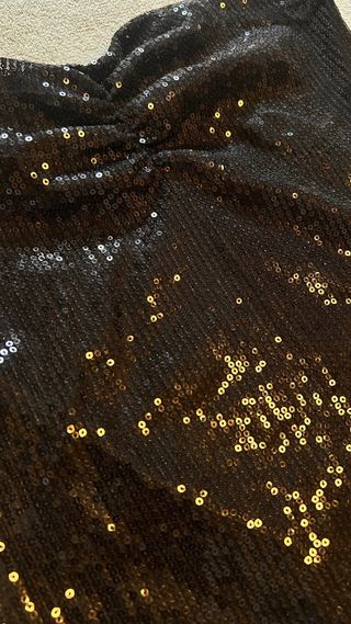 Top Fiesta Lentejuelas Negro