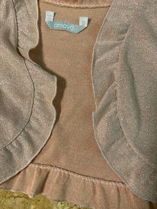 Chaquetita niña rosa brillante