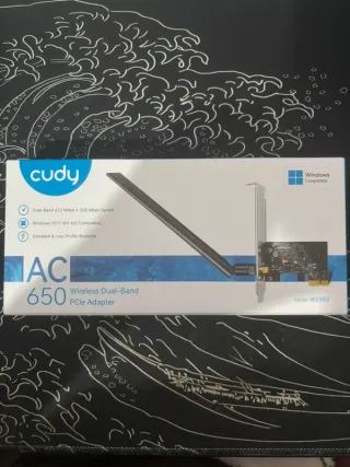 Adaptador WiFi PCIe Cudy AC650 Doble Banda