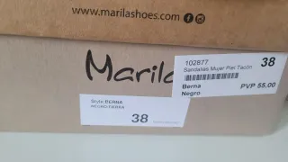 Sandalias piel talla 38 nuevas